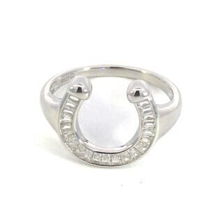 Make it Happen ring Horseshoe Ring 925 Sterling Silver Size 6